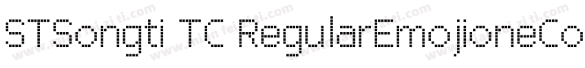 STSongti TC RegularEmojioneColor字体转换
